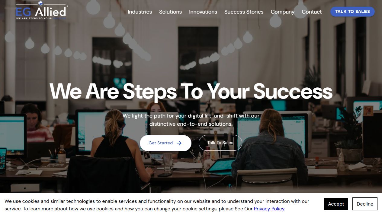 eGAllied website preview