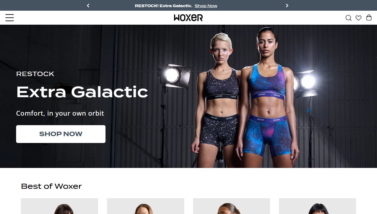 Woxer website preview
